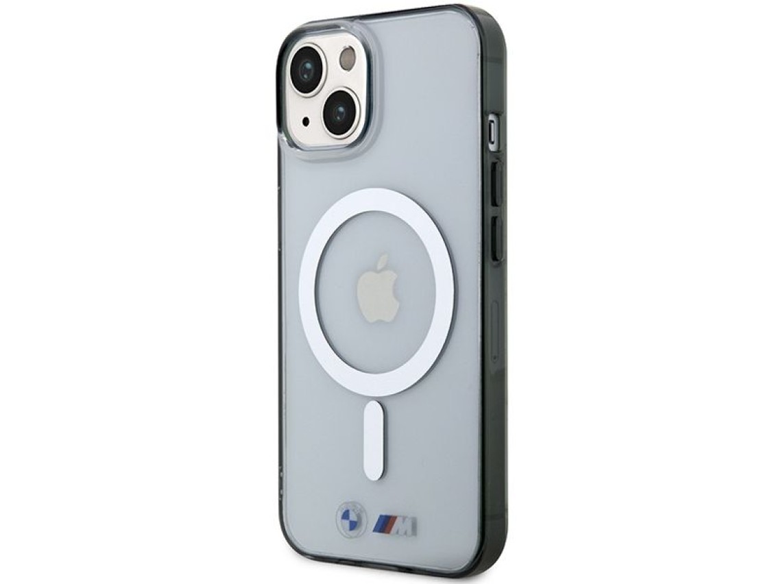 Capa MagSafe BMW Silver Ring para iPhone 14 Plus - transparente