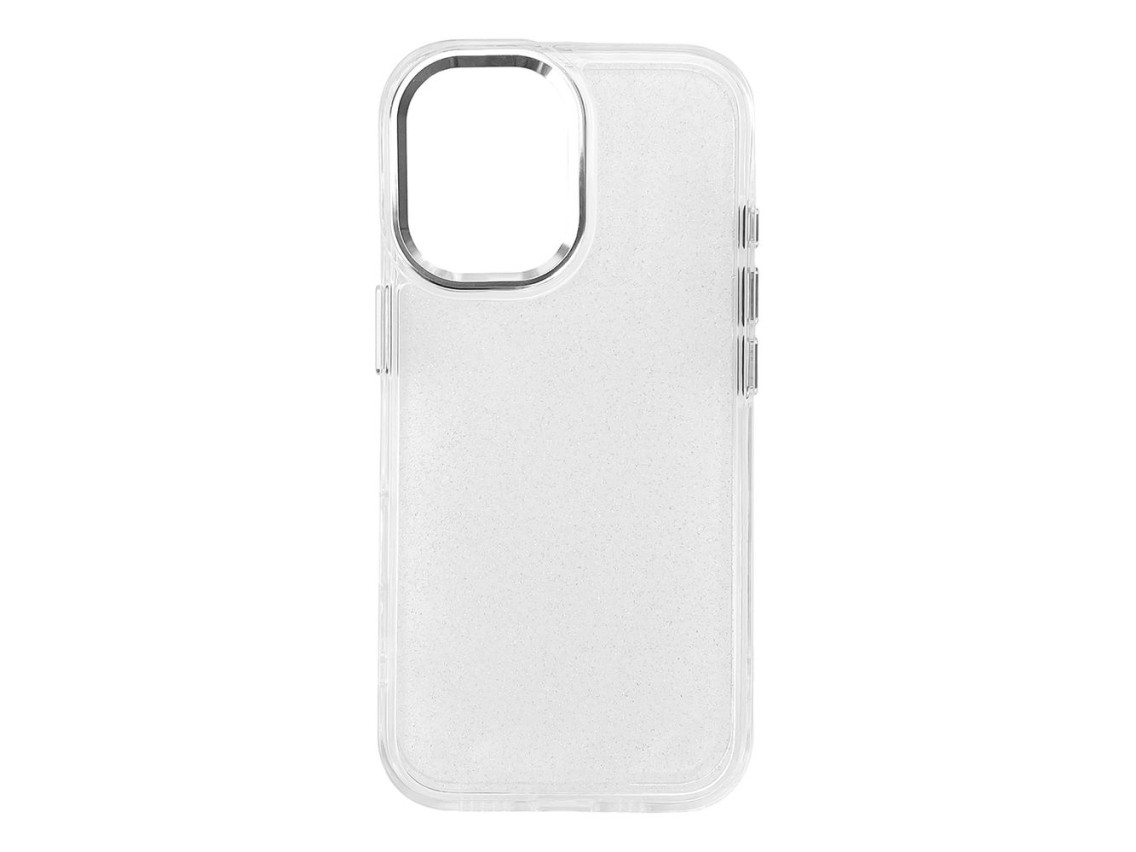 Capa transparente com glitter da Wozinsky para Samsung Galaxy S24 FE.