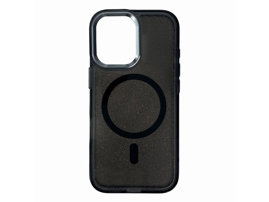 Wozinsky Glitter Case with Mag Safe for Samsung Galaxy S24 FE - Black with Glitter