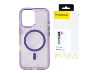 Wozinsky Glitter Case MagSafe for Samsung Galaxy S24 FE - Purple with Glitter Wozinsky Glitter Case MagSafe for Samsung Galaxy S24 FE - Purple with Glitter