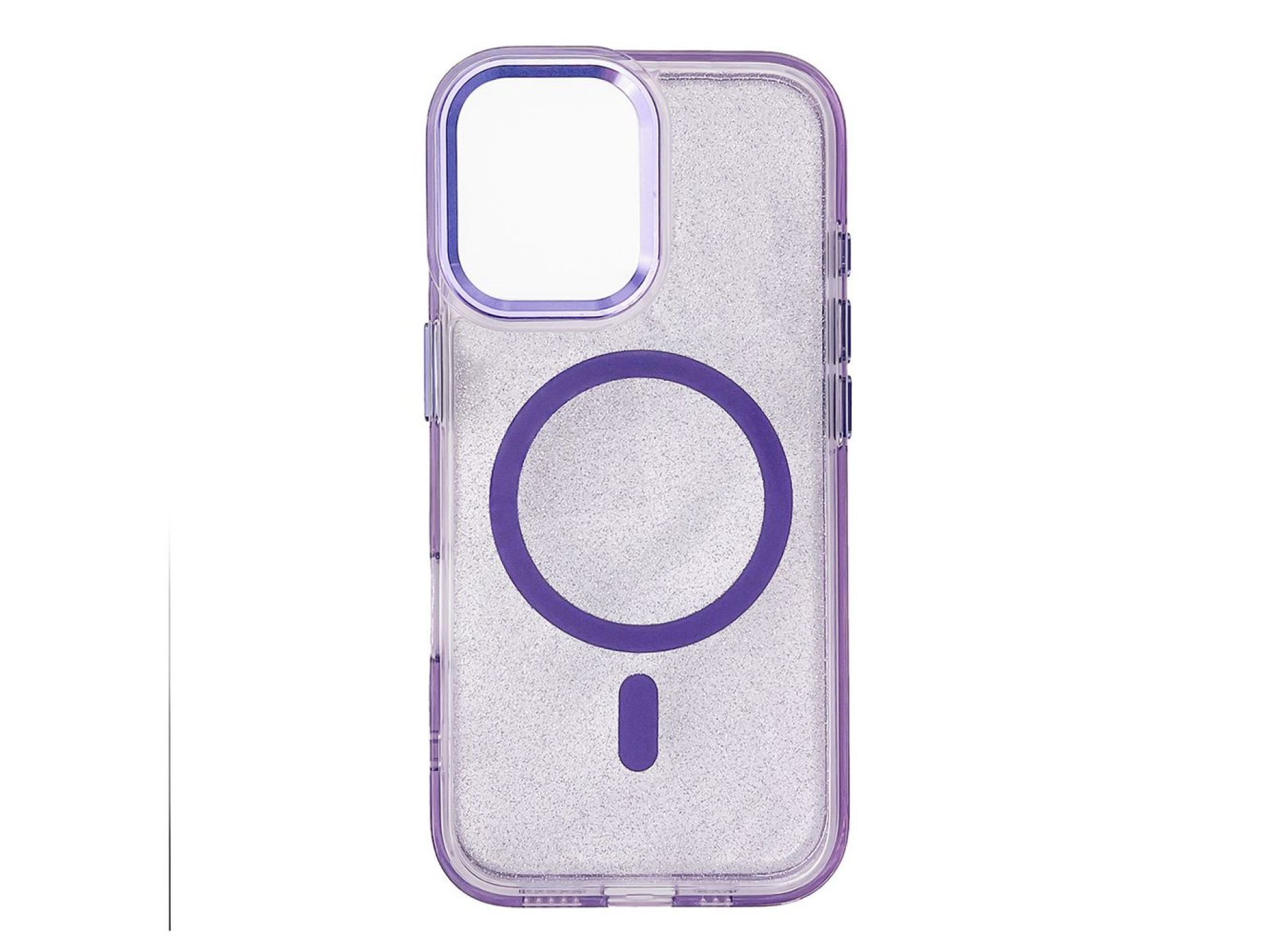 Wozinsky Glitter Case MagSafe for Samsung Galaxy S24 FE - Purple with Glitter
