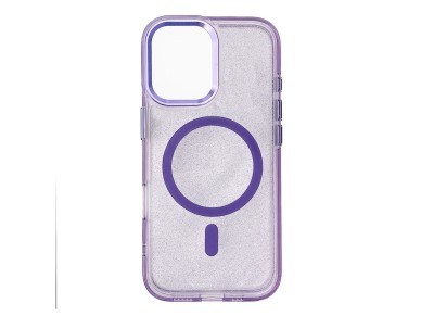 Wozinsky Glitter Case MagSafe for Samsung Galaxy S24 FE - Purple with Glitter Wozinsky Glitter Case MagSafe for Samsung Galaxy S24 FE - Purple with Glitter