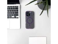 Wozinsky Glitter Case MagSafe for Samsung Galaxy S24 FE - Purple with Glitter Wozinsky Glitter Case MagSafe for Samsung Galaxy S24 FE - Purple with Glitter