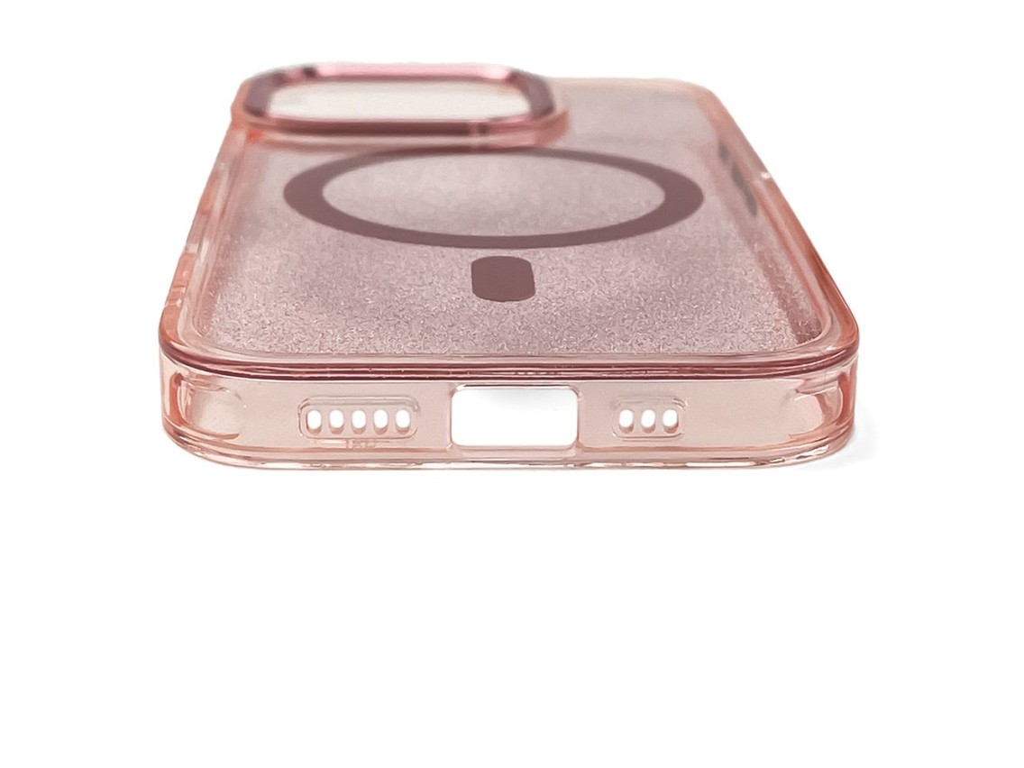 Wozinsky Glitter Case with Mag Safe for Samsung Galaxy S24 FE - Pink with Glitter
