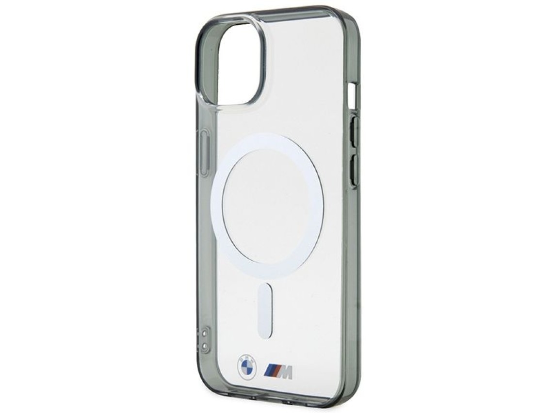 Capa MagSafe BMW Silver Ring para iPhone 14 Plus - transparente