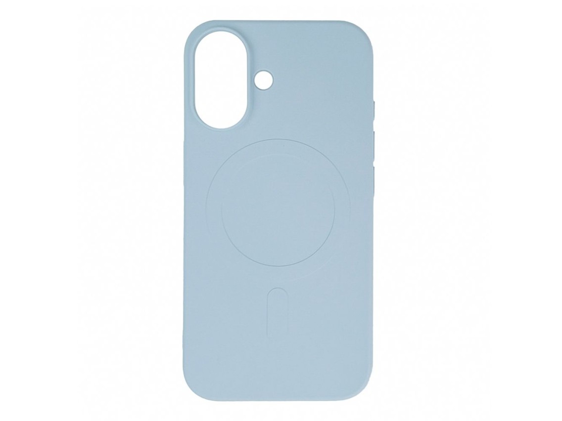 Capa de silicone líquido Wozinsky MagSafe para Samsung Galaxy S24 FE - azul claro