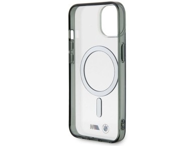 BMW Silver Ring MagSafe case for iPhone 14 Plus - transparent