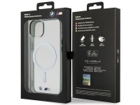 Capa MagSafe BMW Silver Ring para iPhone 14 Plus - transparente