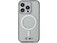 Case BMW BMHMP14LHCRS iPhone 14 Pro 6.1" transparent hardcase Silver Ring MagSafe