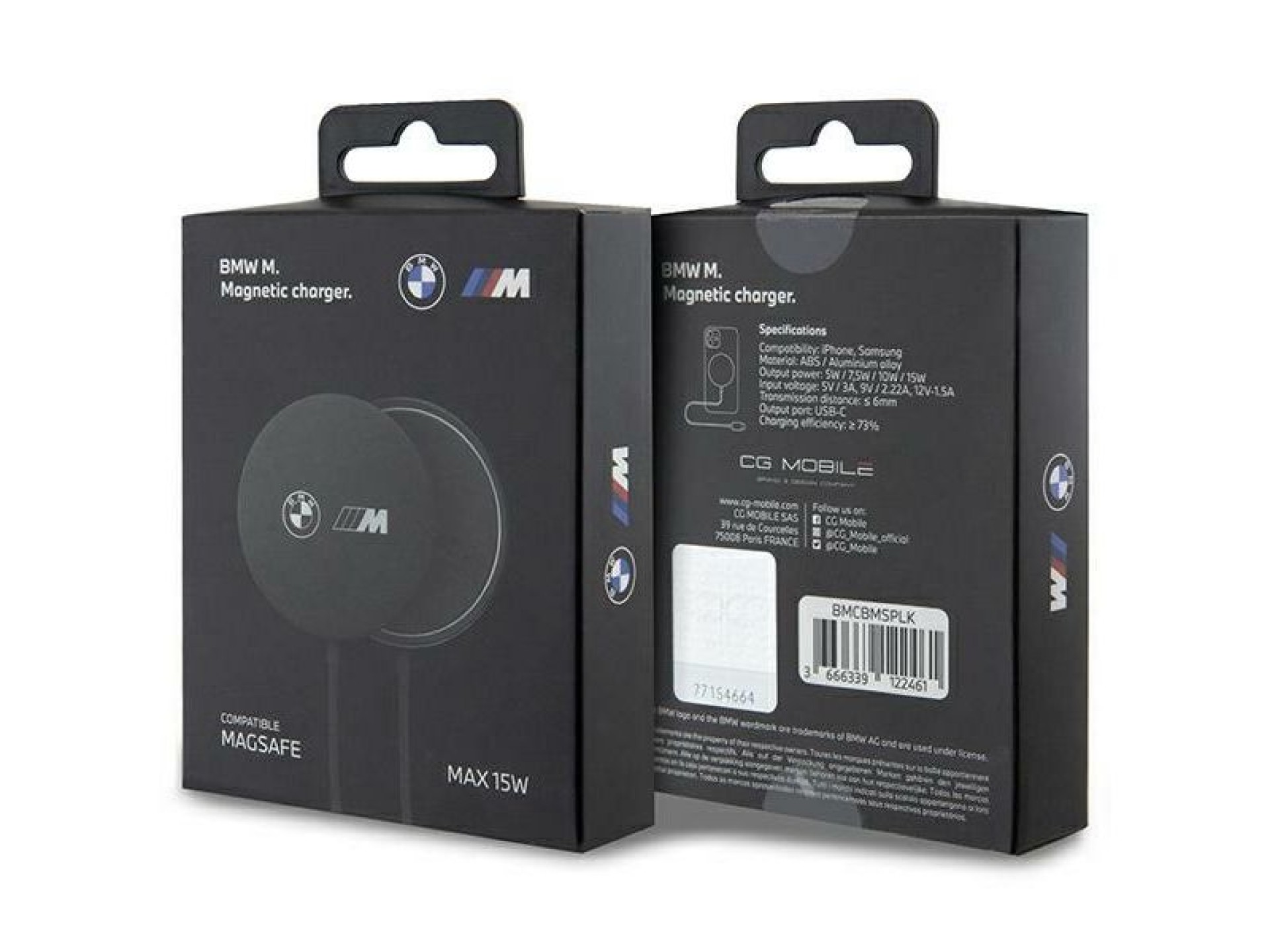 BMW M Edition MagSafe 15W Wireless Charger - Black