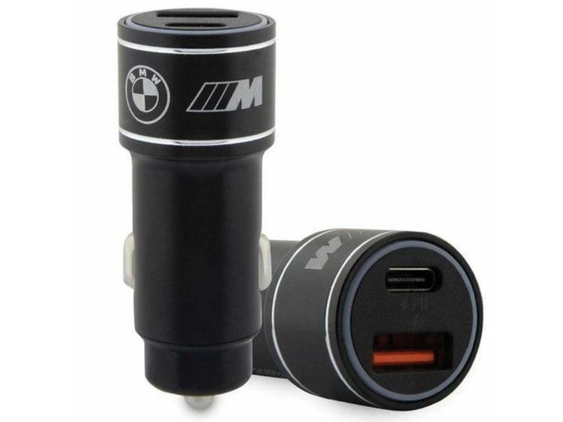 Carregador BMW BMCCMUSBCK PD-QC 3.0 20W Carregamento Rápido preto/preto Edição M