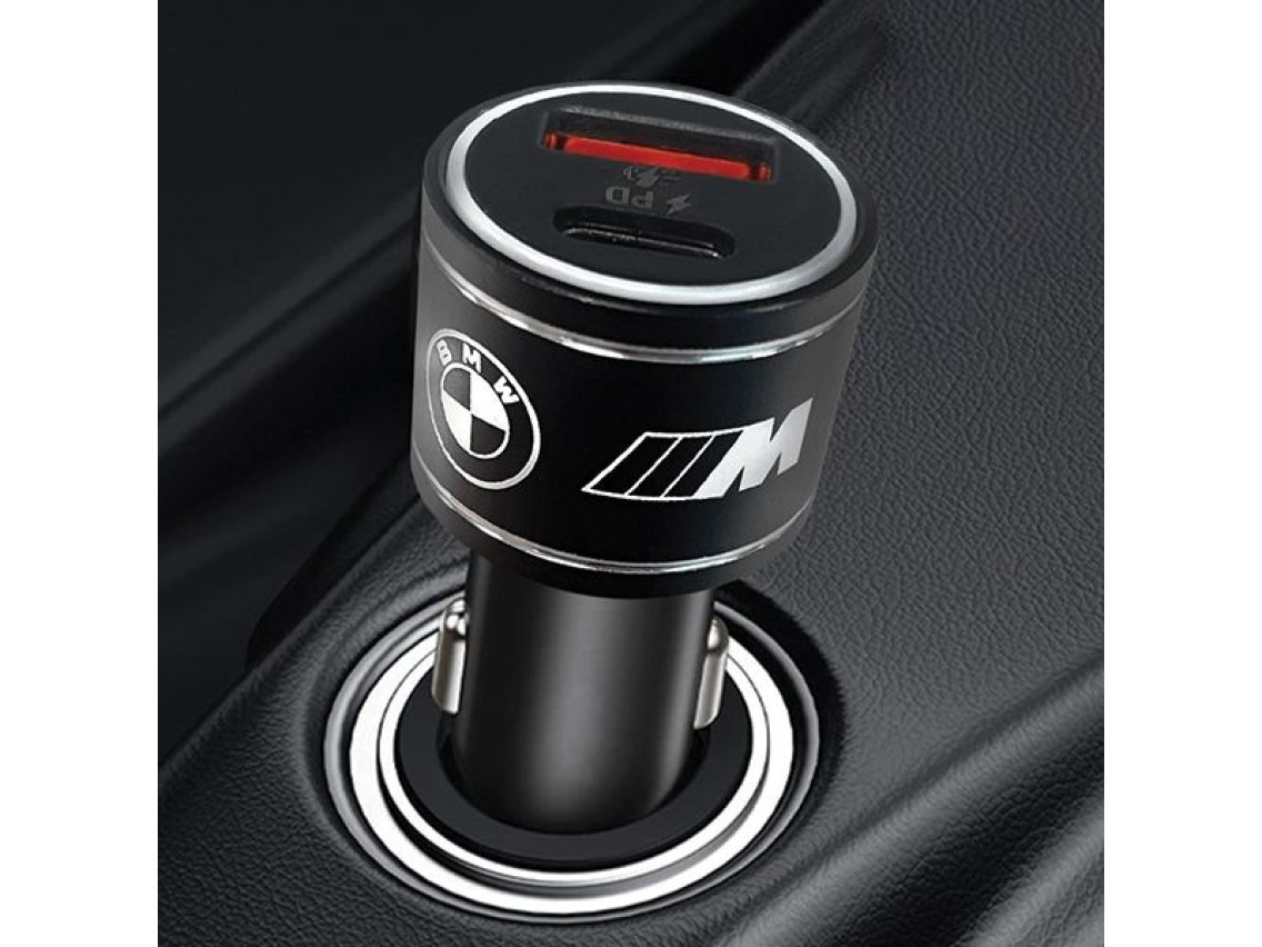 Carregador BMW BMCCMUSBCK PD-QC 3.0 20W Carregamento R�pido preto/preto Edi��o M