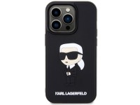 Karl Lagerfeld KLHCP14L3DRKINK iPhone 14 Pro 6.1" negro/negro carcasa rígida de goma Ikonik 3D Karl Lagerfeld KLHCP14L3DRKINK iPhone 14 Pro 6.1" negro/negro carcasa rígida de goma Ikonik 3D
