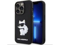 Karl Lagerfeld KLHCP14L3DRKHNK Capa rígida preta/preta para iPhone 14 Pro 6.1" emborrachada Choupett Karl Lagerfeld KLHCP14L3DRKHNK Capa rígida preta/preta para iPhone 14 Pro 6.1" emborrachada Choupett