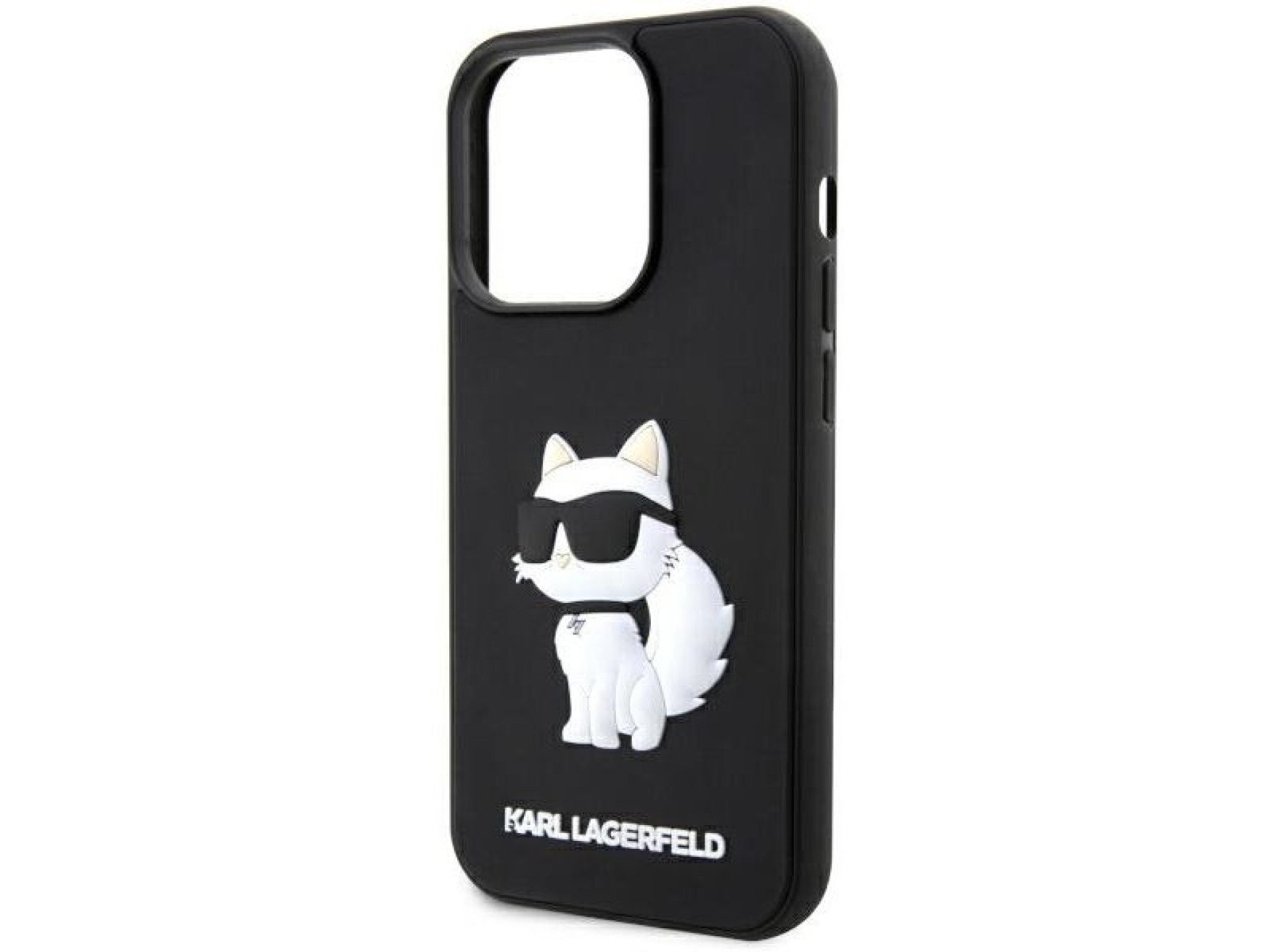 Karl Lagerfeld KLHCP14L3DRKHNK Capa rígida preta/preta para iPhone 14 Pro 6.1