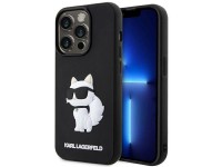 Karl Lagerfeld KLHCP14X3DRKHNK iPhone 14 Pro Max 6.7" black/black hardcase Rubber Choupette 3D Karl Lagerfeld KLHCP14X3DRKHNK iPhone 14 Pro Max 6.7" black/black hardcase Rubber Choupette 3D