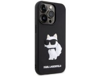 Karl Lagerfeld KLHCP14X3DRKHNK iPhone 14 Pro Max 6.7" black/black hardcase Rubber Choupette 3D Karl Lagerfeld KLHCP14X3DRKHNK iPhone 14 Pro Max 6.7" black/black hardcase Rubber Choupette 3D