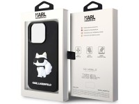 Karl Lagerfeld KLHCP14X3DRKHNK iPhone 14 Pro Max 6.7" black/black hardcase Rubber Choupette 3D Karl Lagerfeld KLHCP14X3DRKHNK iPhone 14 Pro Max 6.7" black/black hardcase Rubber Choupette 3D