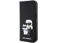Karl Lagerfeld KLBKP14LSANKCPK iPhone 14 Pro 6.1" librea negra/negra Saffiano Karl & Choupette Karl Lagerfeld KLBKP14LSANKCPK iPhone 14 Pro 6.1" librea negra/negra Saffiano Karl & Choupette
