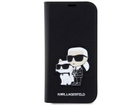 Karl Lagerfeld KLBKP14LSANKCPK iPhone 14 Pro 6.1" librea negra/negra Saffiano Karl & Choupette Karl Lagerfeld KLBKP14LSANKCPK iPhone 14 Pro 6.1" librea negra/negra Saffiano Karl & Choupette