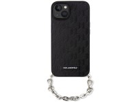 Karl Lagerfeld KLHCP14SSACKLHPK iPhone 14 6.1" negro/negro estuche rígido Saffiano Monogram Chain Karl Lagerfeld KLHCP14SSACKLHPK iPhone 14 6.1" negro/negro estuche rígido Saffiano Monogram Chain