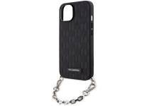 Karl Lagerfeld KLHCP14SSACKLHPK iPhone 14 6.1" negro/negro estuche rígido Saffiano Monogram Chain Karl Lagerfeld KLHCP14SSACKLHPK iPhone 14 6.1" negro/negro estuche rígido Saffiano Monogram Chain