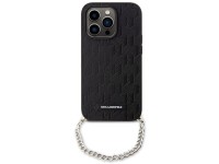 Karl Lagerfeld KLHCP14LSACKLHPK iPhone 14 Pro 6.1" capa rígida preta/preta com monograma Saffiano Karl Lagerfeld KLHCP14LSACKLHPK iPhone 14 Pro 6.1" capa rígida preta/preta com monograma Saffiano