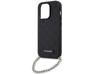 Karl Lagerfeld KLHCP14LSACKLHPK iPhone 14 Pro 6.1" capa rígida preta/preta com monograma Saffiano Karl Lagerfeld KLHCP14LSACKLHPK iPhone 14 Pro 6.1" capa rígida preta/preta com monograma Saffiano