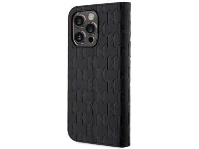 Karl Lagerfeld KLBKP14LSAKLHPK iPhone 14 Pro 6.1" bookcase black/black Saffiano Monogram Karl Lagerfeld KLBKP14LSAKLHPK iPhone 14 Pro 6.1" bookcase black/black Saffiano Monogram