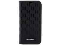 Karl Lagerfeld KLBKP14LSAKLHPK iPhone 14 Pro 6.1" capa preta/preta Saffiano Monogram Karl Lagerfeld KLBKP14LSAKLHPK iPhone 14 Pro 6.1" capa preta/preta Saffiano Monogram