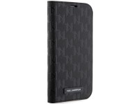 Karl Lagerfeld KLBKP14LSAKLHPK iPhone 14 Pro 6.1" capa preta/preta Saffiano Monogram Karl Lagerfeld KLBKP14LSAKLHPK iPhone 14 Pro 6.1" capa preta/preta Saffiano Monogram
