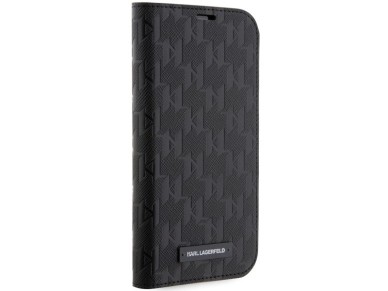 Karl Lagerfeld KLBKP14LSAKLHPK iPhone 14 Pro 6.1" bookcase black/black Saffiano Monogram Karl Lagerfeld KLBKP14LSAKLHPK iPhone 14 Pro 6.1" bookcase black/black Saffiano Monogram