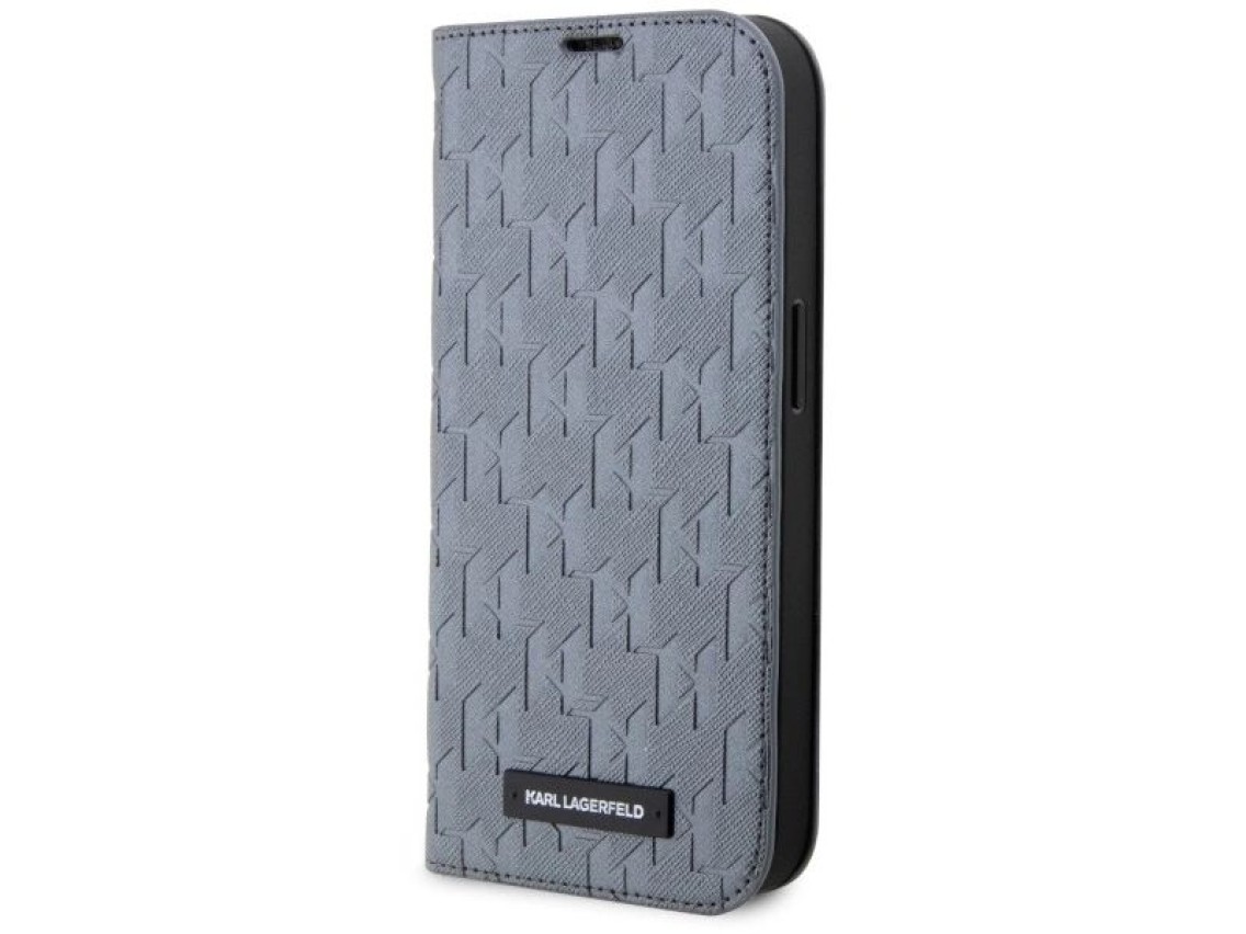 Karl Lagerfeld KLBKP14SSAKLHPG iPhone 14 6.1" librer�a plata/plata Saffiano Monogram