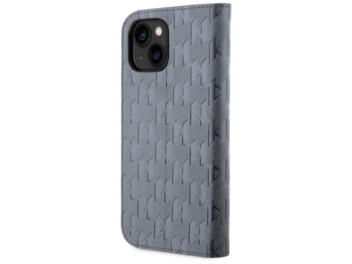 Karl Lagerfeld KLBKP14SSAKLHPG iPhone 14 6.1" librer�a plata/plata Saffiano Monogram
