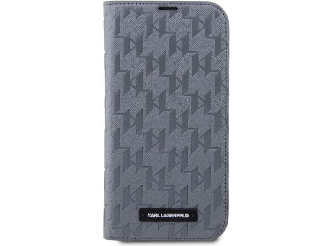 Karl Lagerfeld KLBKP14SSAKLHPG iPhone 14 6.1" librer�a plata/plata Saffiano Monogram