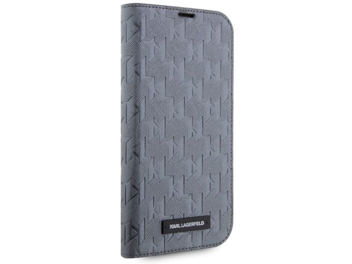 Karl Lagerfeld KLBKP14SSAKLHPG iPhone 14 6.1" librer�a plata/plata Saffiano Monogram