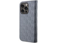 Karl Lagerfeld KLBKP14XSAKLHPG iPhone 14 Pro Max 6.7" capa prateada/prateada Saffiano Monogram Karl Lagerfeld KLBKP14XSAKLHPG iPhone 14 Pro Max 6.7" capa prateada/prateada Saffiano Monogram