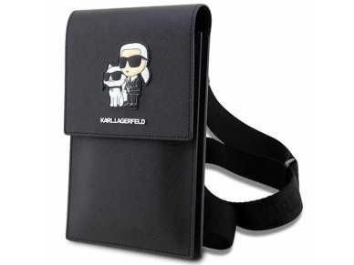 Karl Lagerfeld Handbag KLWBSAKCPMK black/black Saffiano Karl & Choupette Karl Lagerfeld Handbag KLWBSAKCPMK black/black Saffiano Karl & Choupette