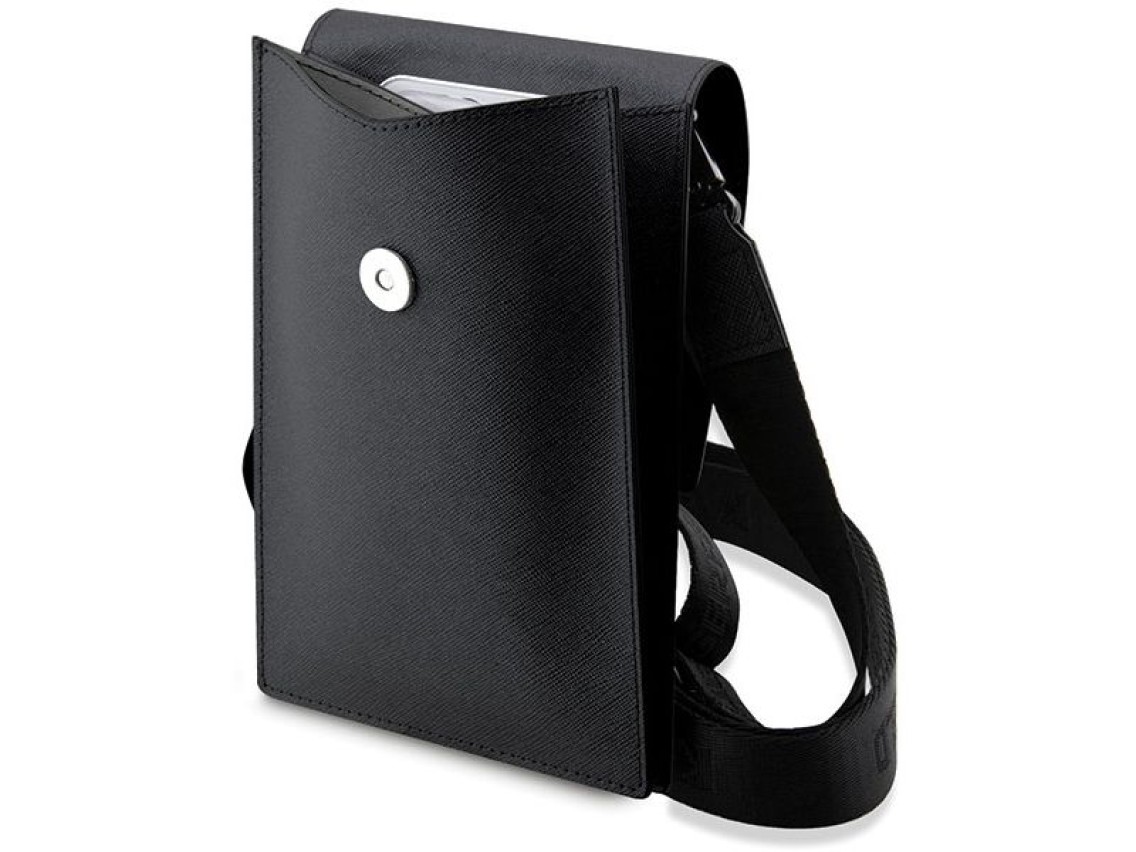 Bolso Karl Lagerfeld KLWBSAKCPMK negro/negro Saffiano Karl & Choupette