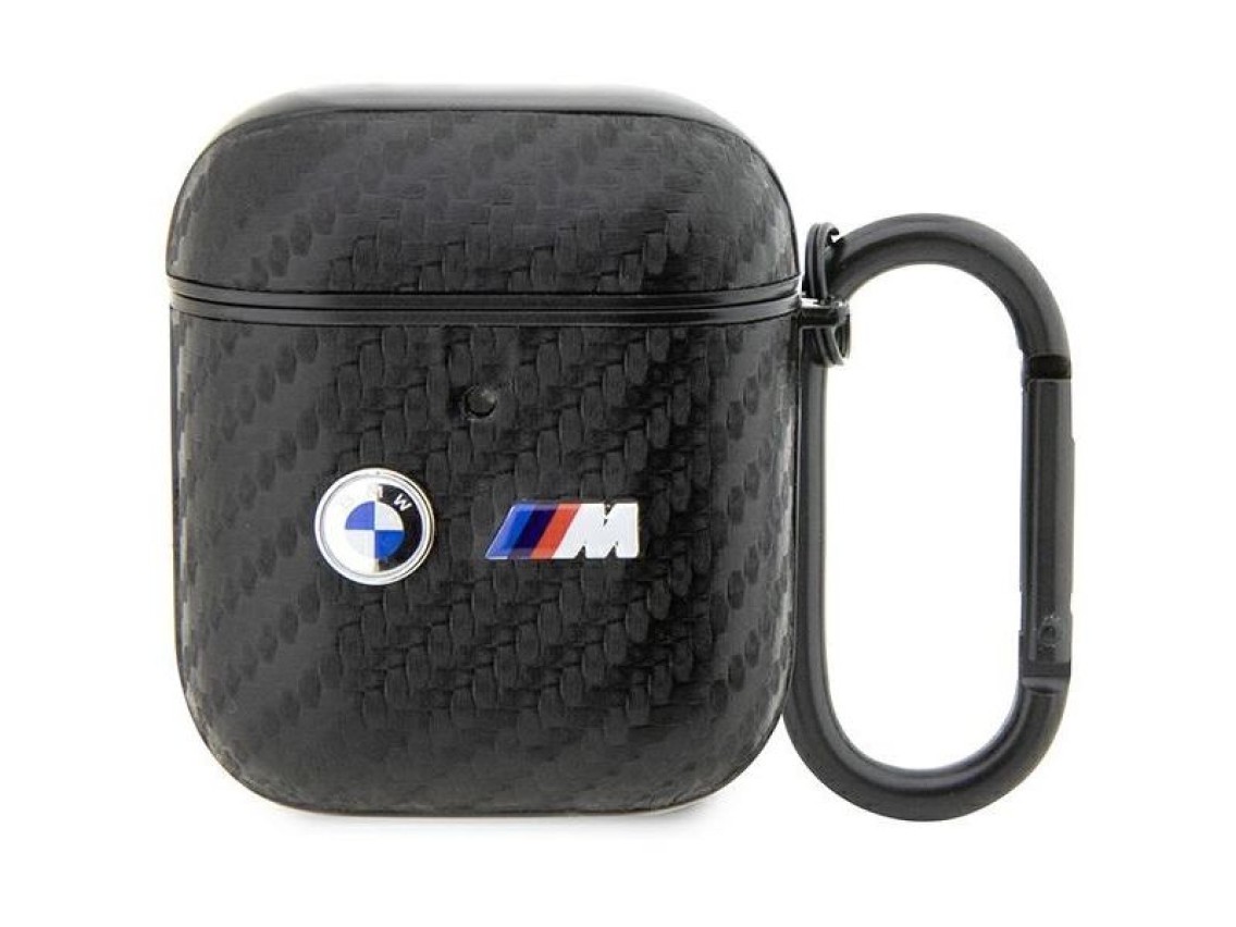 BMW BMA2WMPUCA2 AirPods 1/2 cover black/black Carbon Double Metal Logo