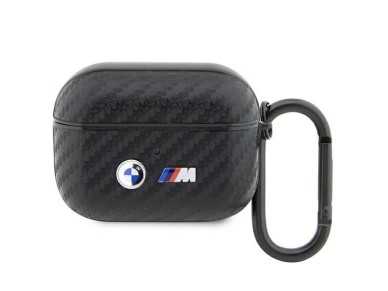 BMW BMAPWMPUCA2 AirPods Pro cover black/black Carbon Double Metal Logo BMW BMAPWMPUCA2 AirPods Pro cover black/black Carbon Double Metal Logo