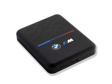 BMW M Collection MagSafe 5W 3000mAh Inductive Power Bank - Black BMW M Collection MagSafe 5W 3000mAh Inductive Power Bank - Black