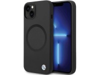 Capa BMW BMHMP14SSILBK2 para iPhone 14 - preta, em silicone líquido Signature com MagSafe. Capa BMW BMHMP14SSILBK2 para iPhone 14 - preta, em silicone líquido Signature com MagSafe.