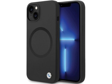 Funda BMW BMHMP14SSILBK2 para iPhone 14 - Silicona líquida Signature negra MagSafe Funda BMW BMHMP14SSILBK2 para iPhone 14 - Silicona líquida Signature negra MagSafe