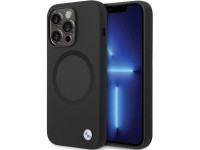 Capa BMW BMHMP14LSILBK2 para iPhone 14 Pro - preta, em silicone líquido Signature MagSafe Capa BMW BMHMP14LSILBK2 para iPhone 14 Pro - preta, em silicone líquido Signature MagSafe