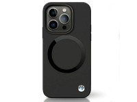 Capa BMW BMHMP14LSILBK2 para iPhone 14 Pro - preta, em silicone líquido Signature MagSafe Capa BMW BMHMP14LSILBK2 para iPhone 14 Pro - preta, em silicone líquido Signature MagSafe