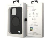 BMW BMHMP14XSILBK2 case for iPhone 14 Pro Max 6.7" - black Signature Liquid Silicone MagSafe BMW BMHMP14XSILBK2 case for iPhone 14 Pro Max 6.7" - black Signature Liquid Silicone MagSafe