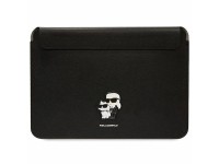 Capa Karl Lagerfeld Saffiano Karl&Choupette para laptop de 14" - preta