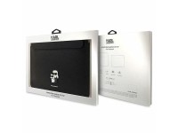 Capa Karl Lagerfeld Saffiano Karl&Choupette para laptop de 14" - preta