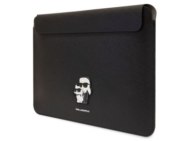 Funda Karl&Choupette de Karl Lagerfeld Saffiano para portátil de 16" - negra Funda Karl&Choupette de Karl Lagerfeld Saffiano para portátil de 16" - negra